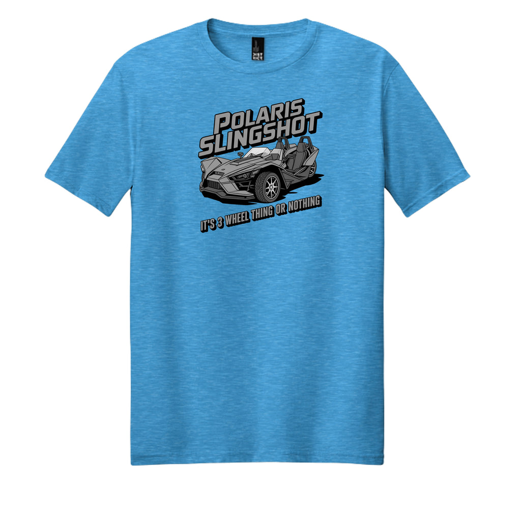 Heathered Bright Turquoise - DM108 - FRONT