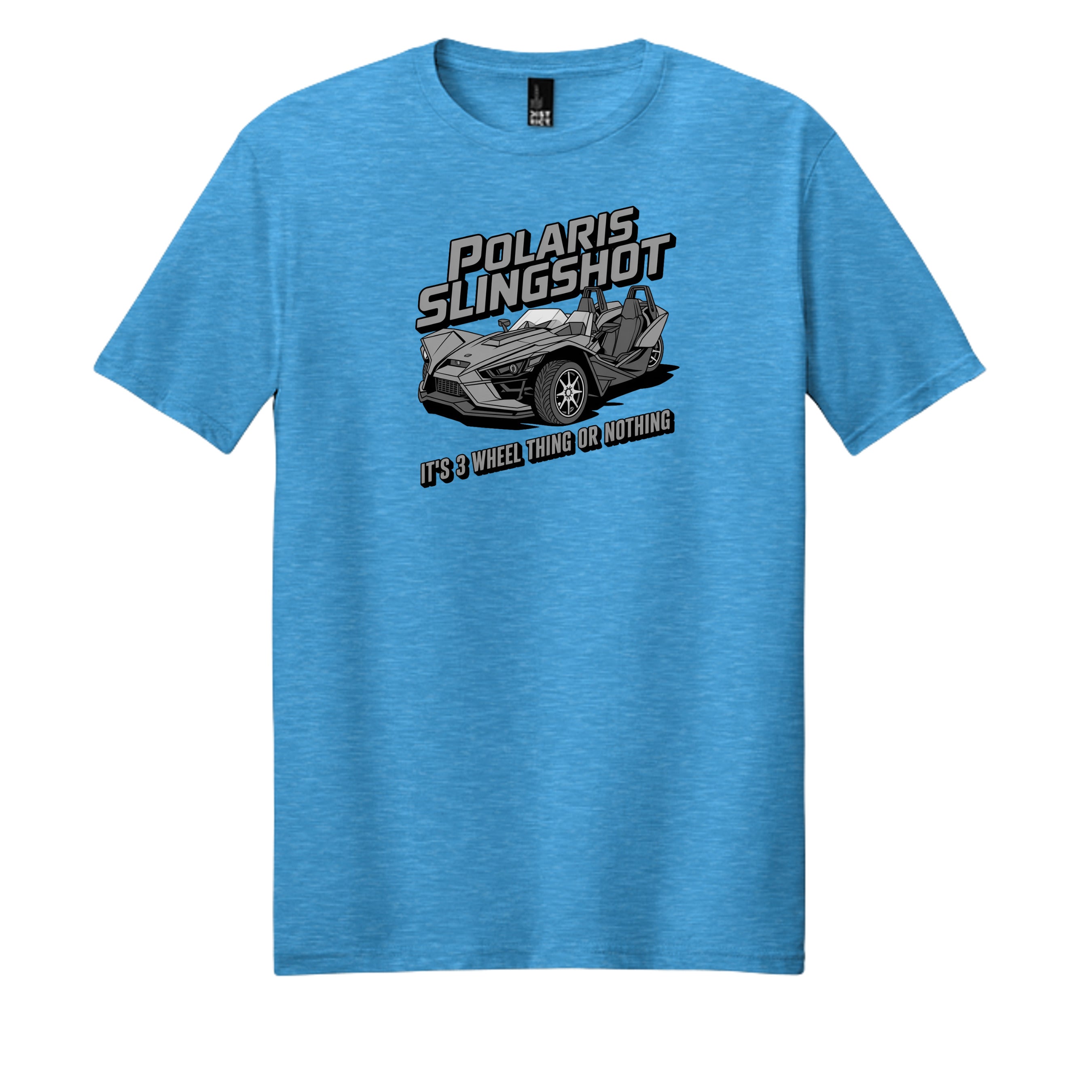 Heathered Bright Turquoise - DM108 - FRONT